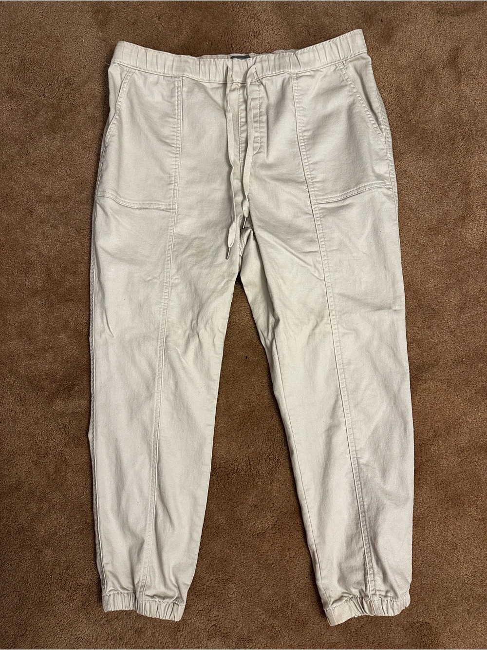 berkley jeans Cream Jogger Pants (size L)